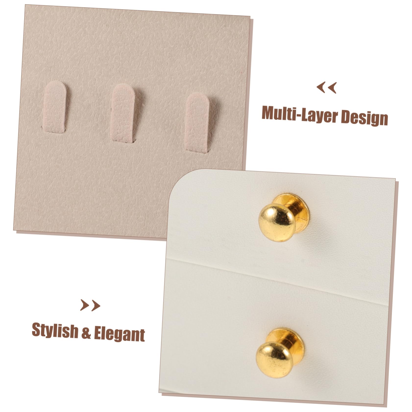 Boîte à Bijoux 3 Niveaux en Similicuir Blanc avec Verrou, Grand Coffret