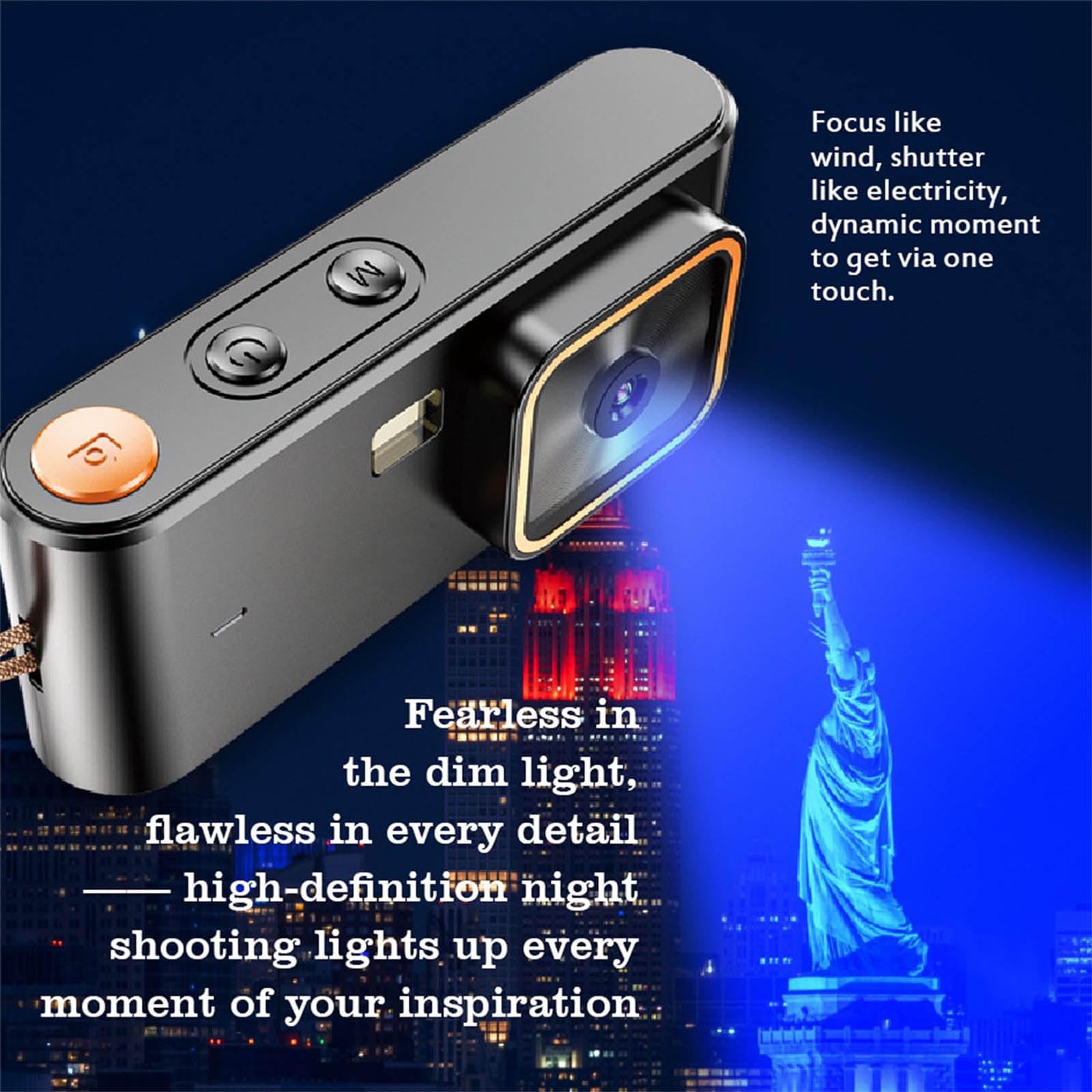 Retro USB Fotocamera Digitale con 12MP Foto 1080P Video 8 Design Portatile Pocket Camera per Viaggi Miniatura Viaggio Friendly