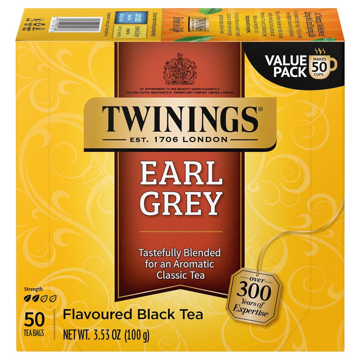 of London Classics Earl Grey Tea, 50 Count (Pack of 6)