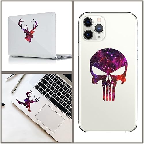 Miniatura 7 de VVEEWUU Vinilo adhesivo con estampado de galaxia, 5 hojas, vinilo permanente para manualidades, 12 x 12 pulgadas, vinilo con parte trasera adhesiva