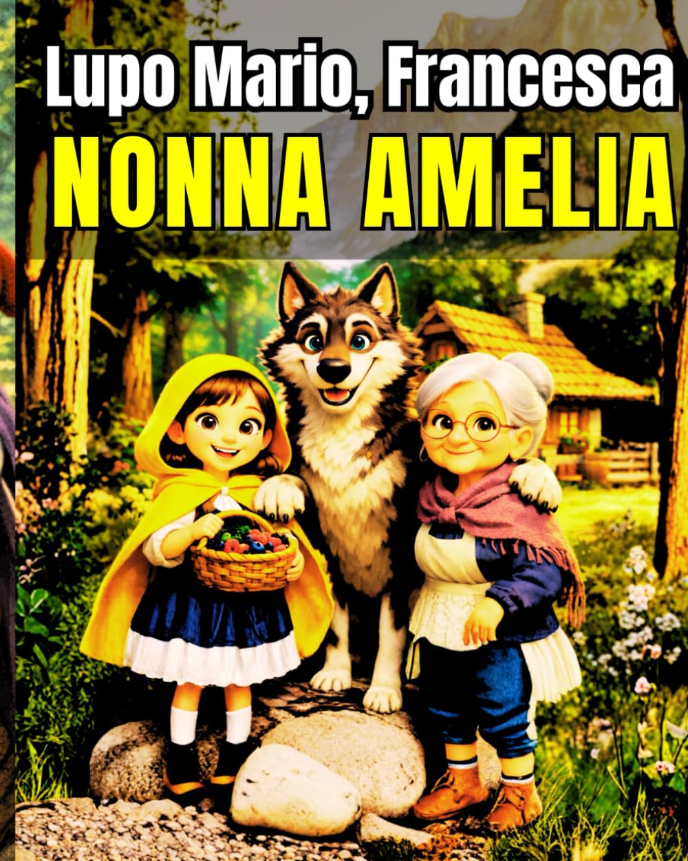 La storia di Lupo Mario, Francesca e nonna Amelia: Una fiaba illustrata sul valore dell’amicizia, della gentilezza e del coraggio