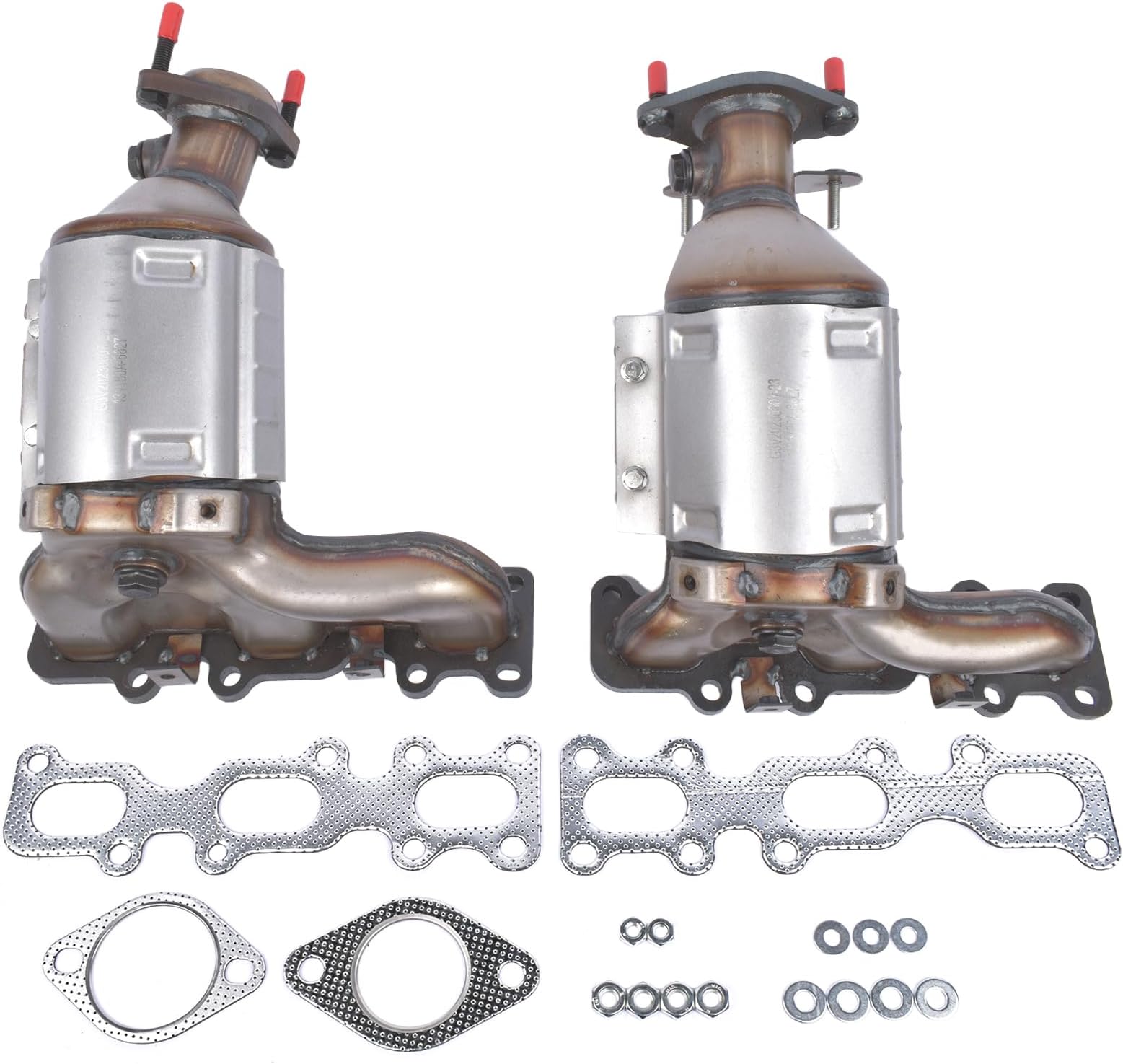 Pair Left + Right Front Catalytic Converter Set For Ford Explorer, Taurus, Lincoln MKS/MKT 3.5L - Replaces 19533 & 19534