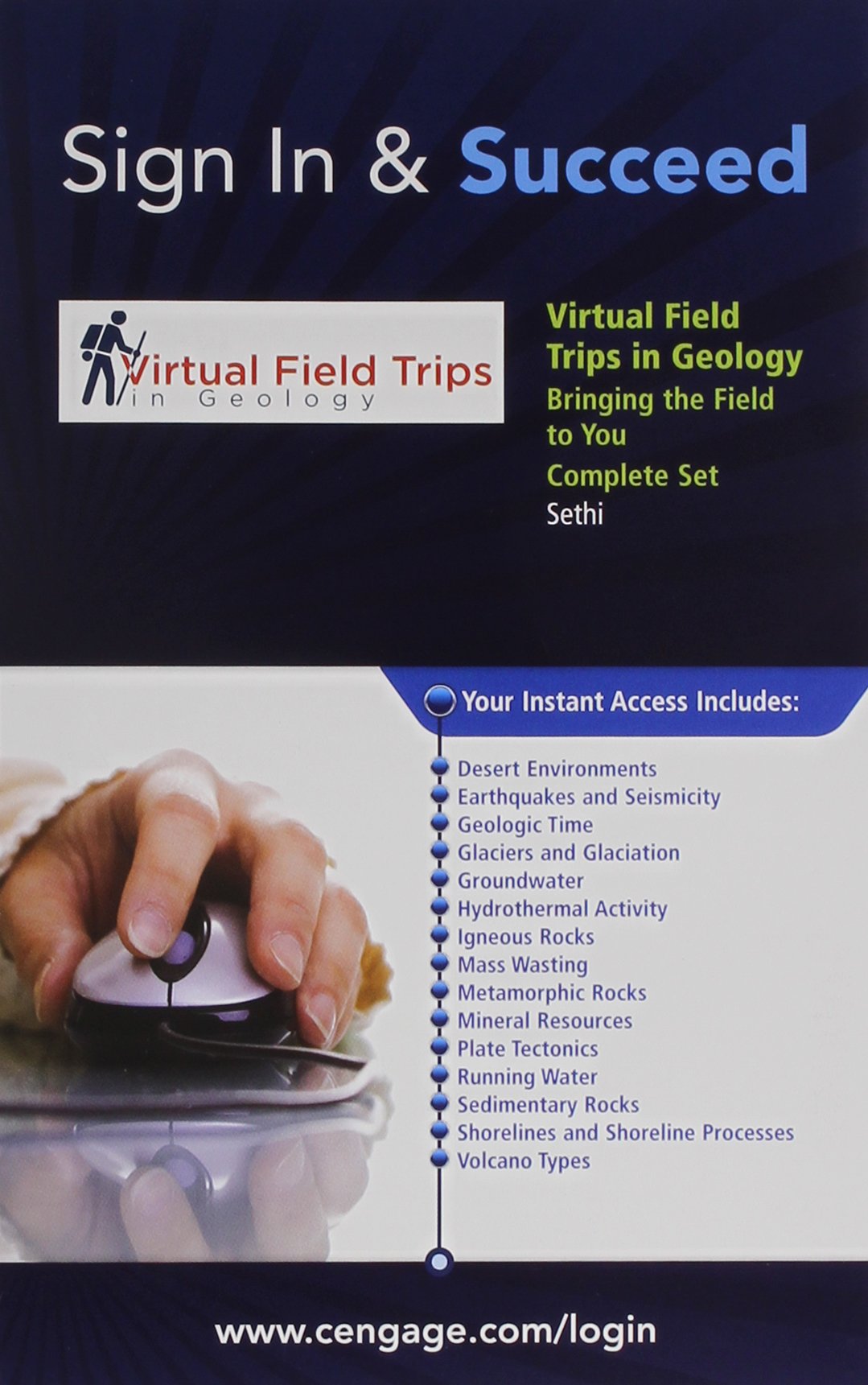 Virtual Field Trips in Geology (Complete Set of 15), 1 Term (6 Months) Printed Access Card (Sign in & Succeed)