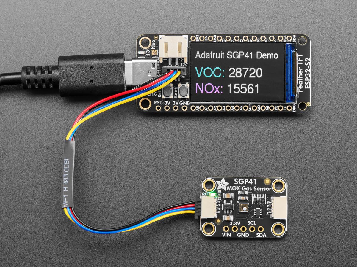 Adafruit SGP41 Mehrkanal-Gassensor Breakout-Board, VOC & NOx, STEMMA QT/Qwiic, 6455