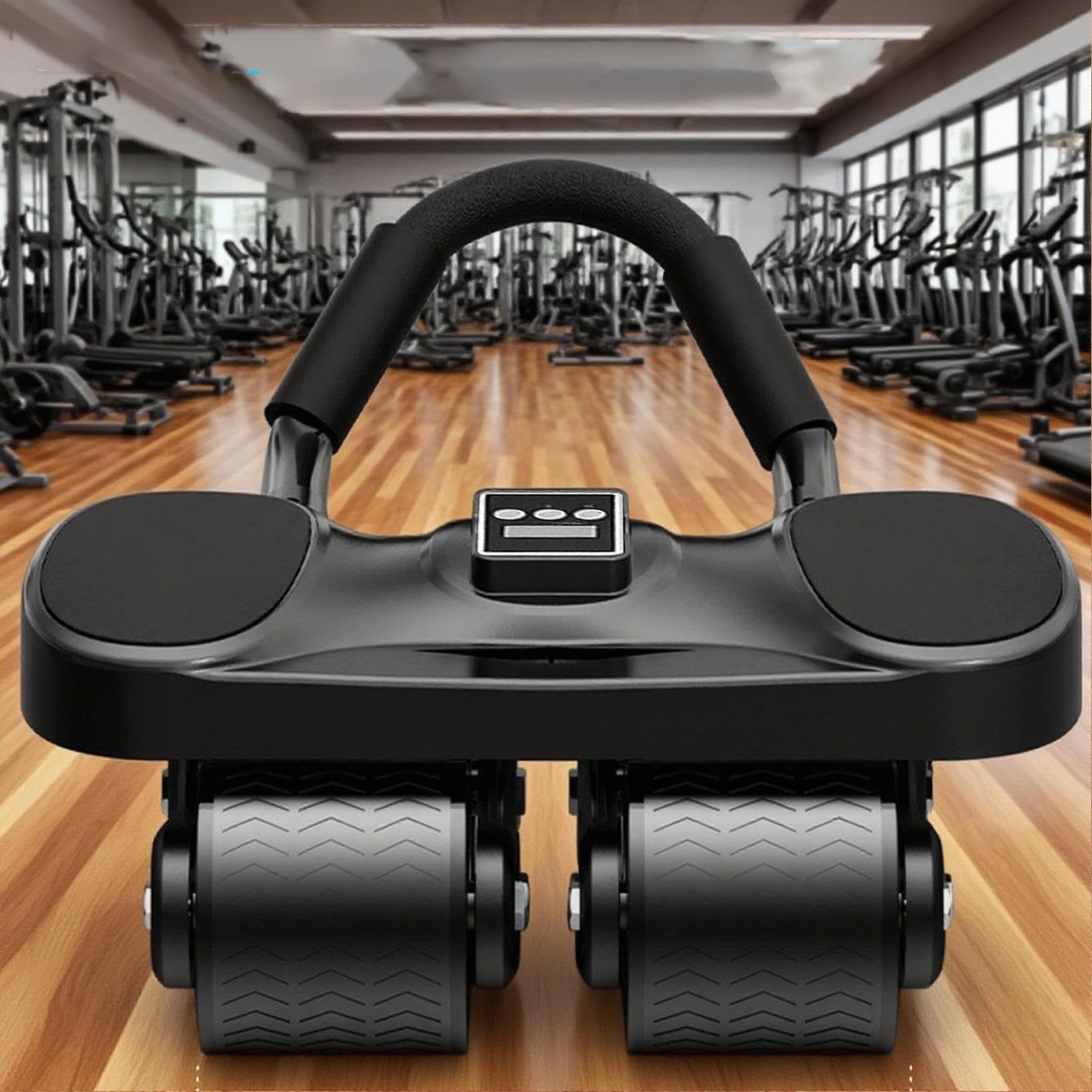 Ab Roller Trainer, poduszka podtrzymująca łokieć, 35 x 24,7 cm ciche ćwiczenia domowe, wyświetlacz funkcji liczenia, antypoślizgowa konstrukcja dla kobiet, mężczyzn, początkujących, sport, pokój