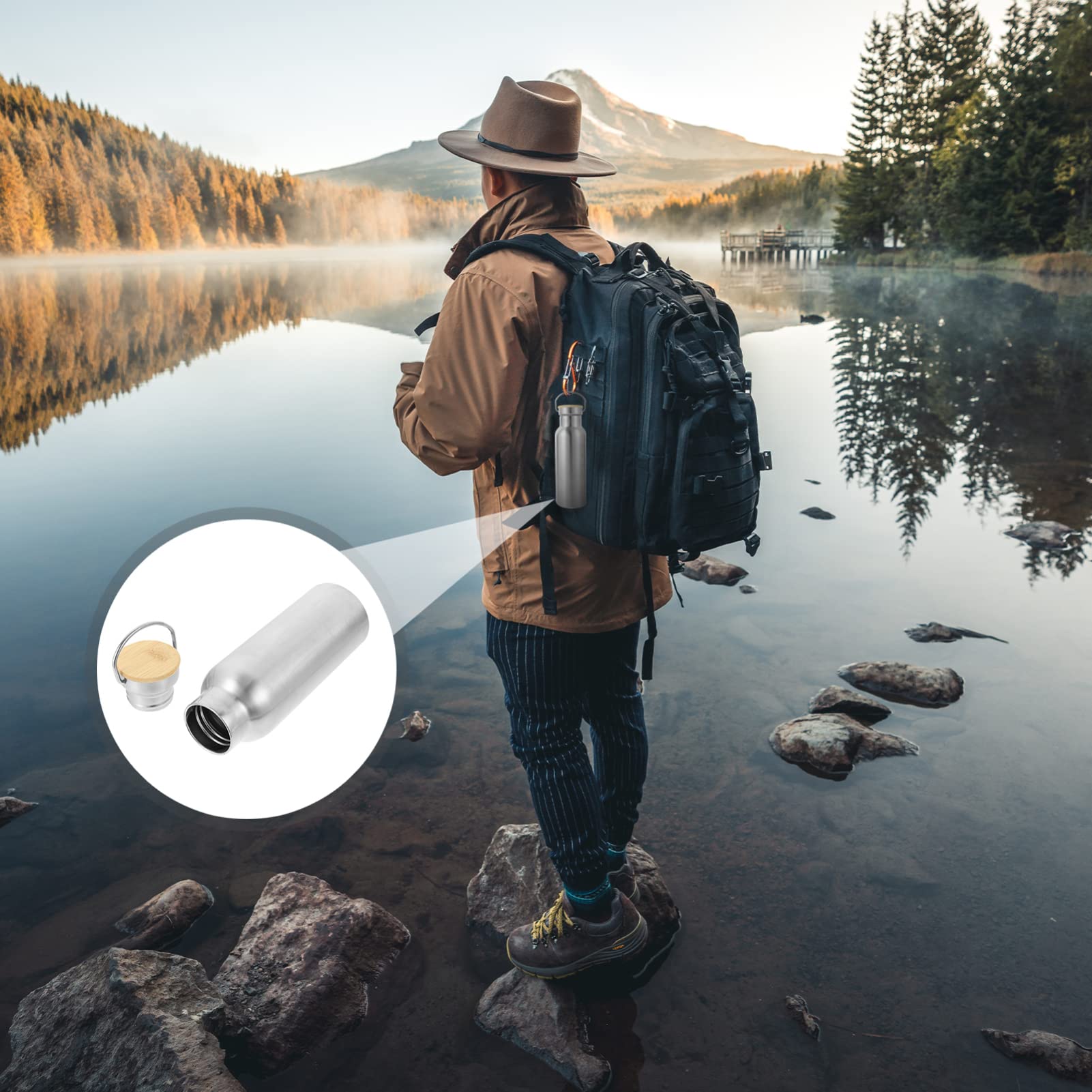 Amazon.co.jp: 水筒 ステンレスボトル 直飲み 保温 保冷 真空断熱  