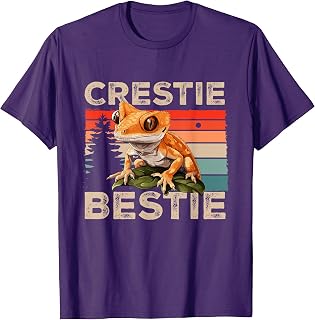 Crested Gecko Reptile - Crestie Bestie T-Shirt