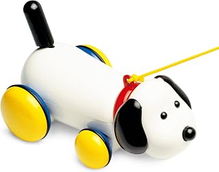 Ambi Toys, Max Pull Along Dog, Pull Along Toys, Ages 1 Year Plus