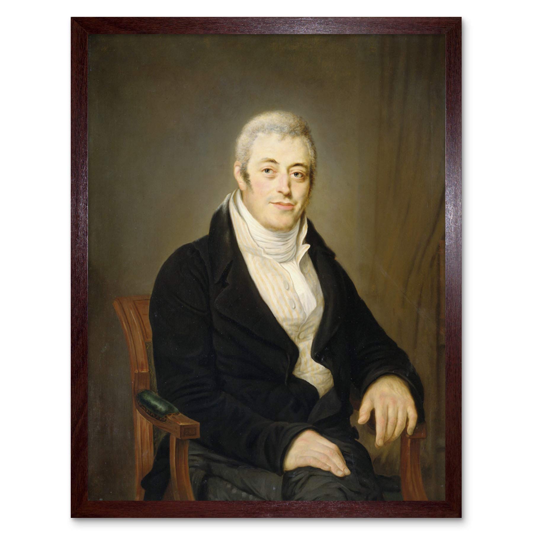 Artery8 Moritz Portrait Jonas Daniel Meijer Painting Art Print Framed Poster Wall Decor 12x16 inch