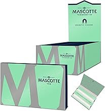Mascotte® Thin Magnet 100 x 20 carnets | Feuille a rouler Courte Regular avec fermeture magnétique | Papier à rouler fin et auto-extinguible | 2000 feuilles