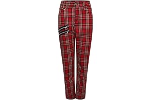 ro rox -- Unisex Plaid Tartan Pants