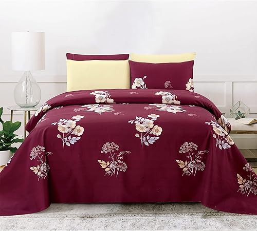 Miniatura 1 de Lujoso juego de sábanas de microfibra sin arrugas, combina elegancia y comodidad, transforma tu espacio de sueño en un oasis sereno y elegante,