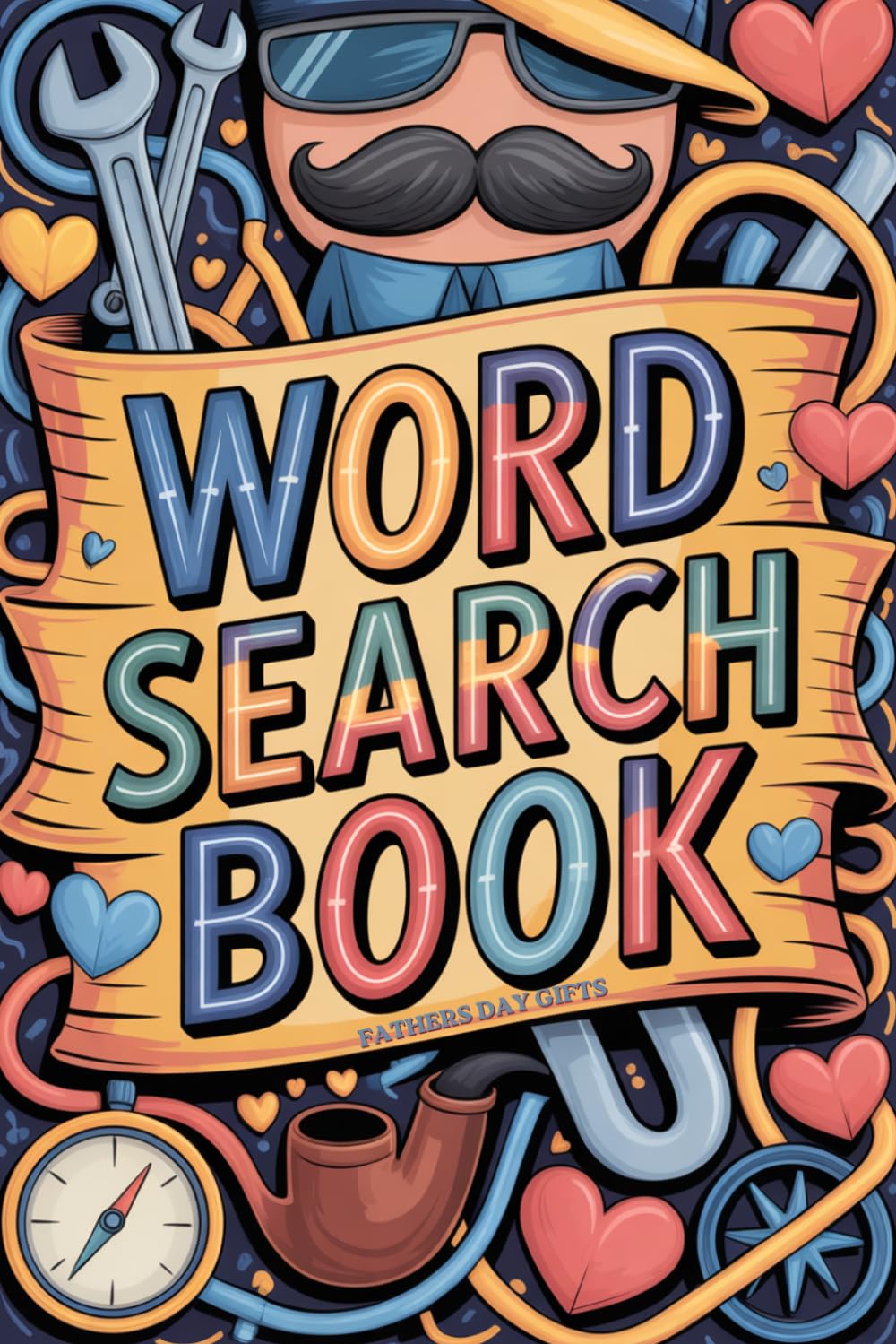 Fathers Day Gifts: Word Search Book: 100 Brain-Teasing Puzzles with Answers for Dad