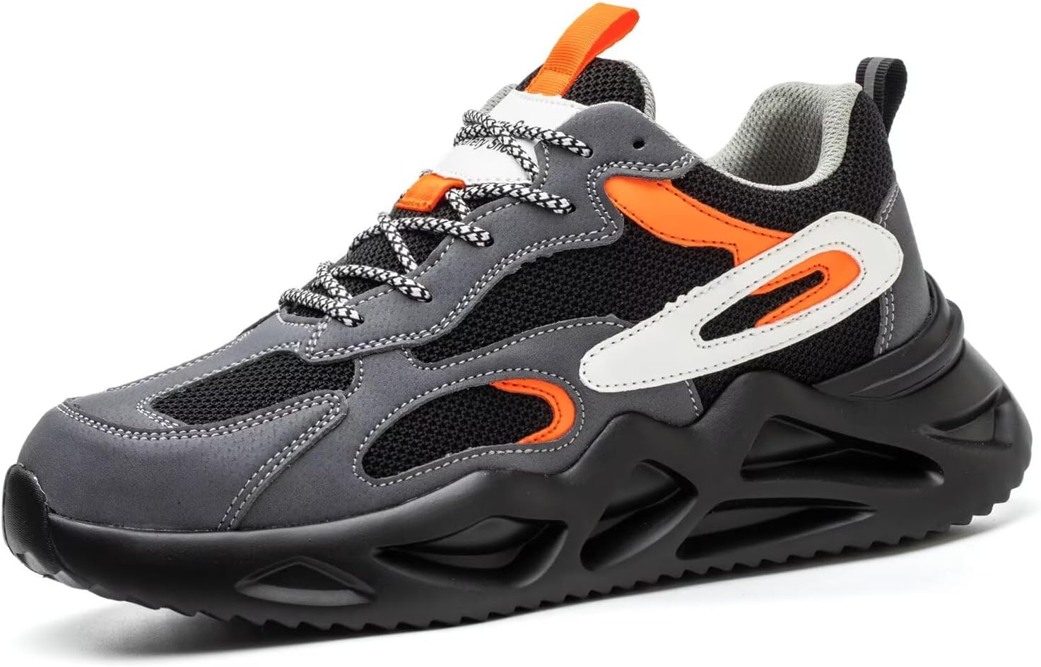 Steel Toe Cap Trainers Men Women Safety Trainers Lightweight Non-Slip Anti-Smashing Puncture Proof Work Shoes