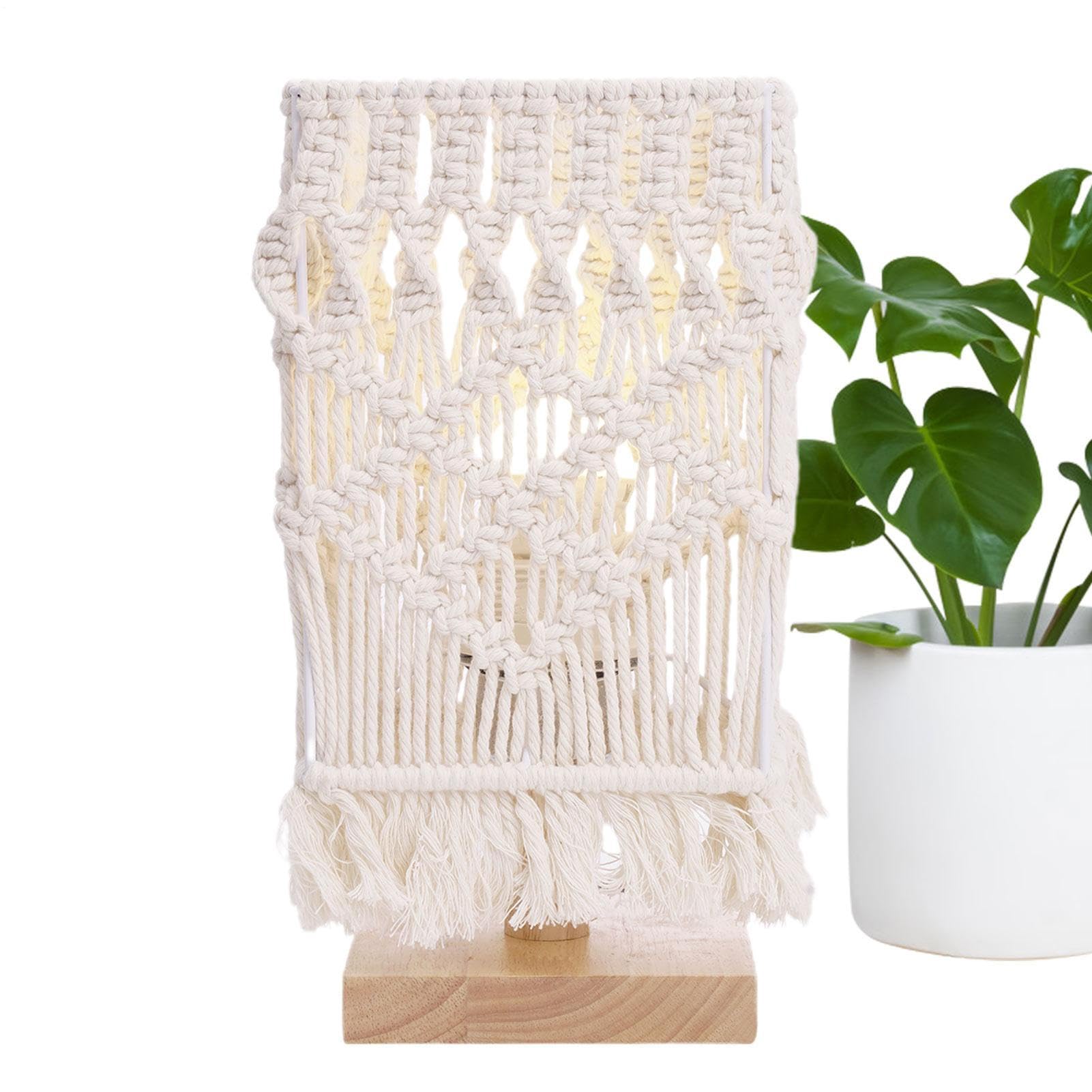Lámpara de Mesilla Luz Nocturna Boho Decoración