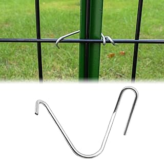 T-Post Clips Galvanized Steel Fence Clips 150 PCS 10 Gauge Convenient and Fast Installation Pre-Cut Fence Ties for T-Posts/U-Posts