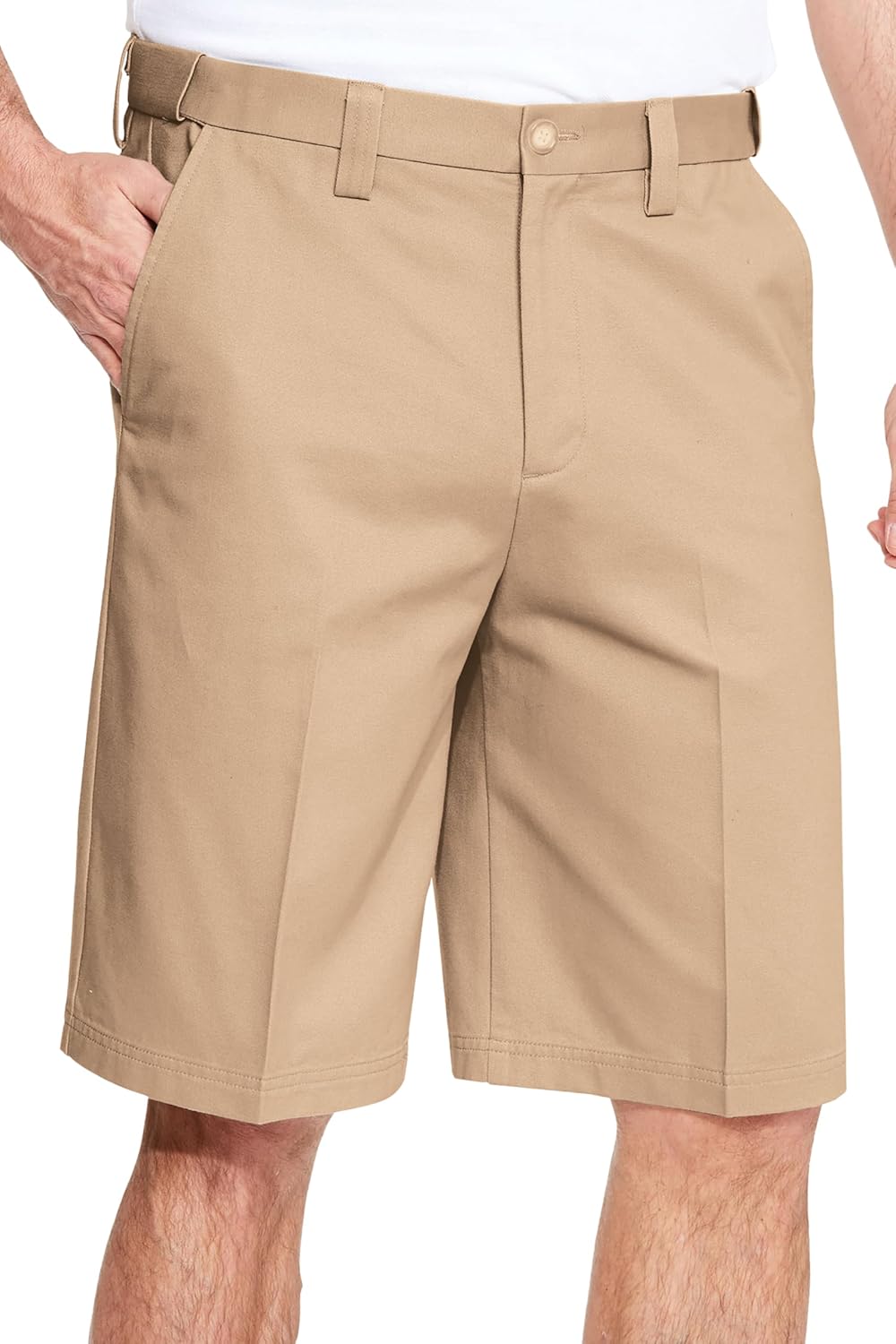 KingSize Men's Big & Tall Tall Wrinkle-Free Expandable Waist Plain Front Shorts