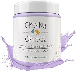 Chalky Chicks All-in-One Chalk Paint for Furniture or Cabinet -16Fl Oz-M...