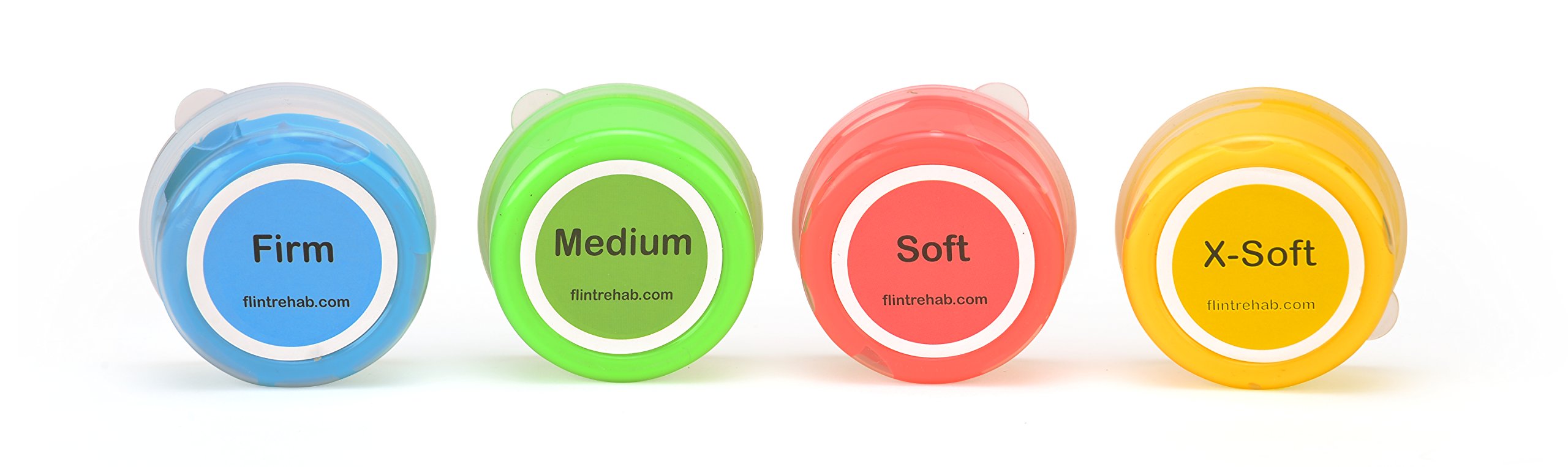 FlintRehab Premium Quality Therapy Putty (4 Pack, 3oz Each) for Hand