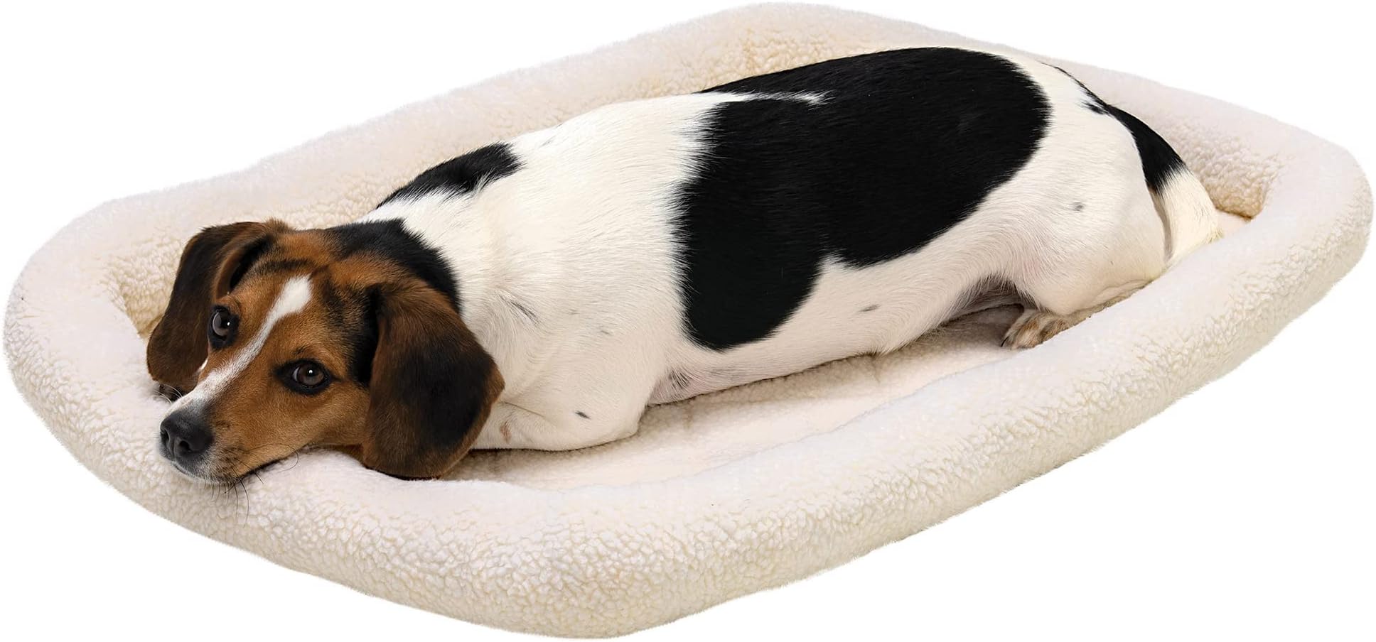 PRECISION PET SnooZZy Sheepskin Bolster Crate Mat, for 24