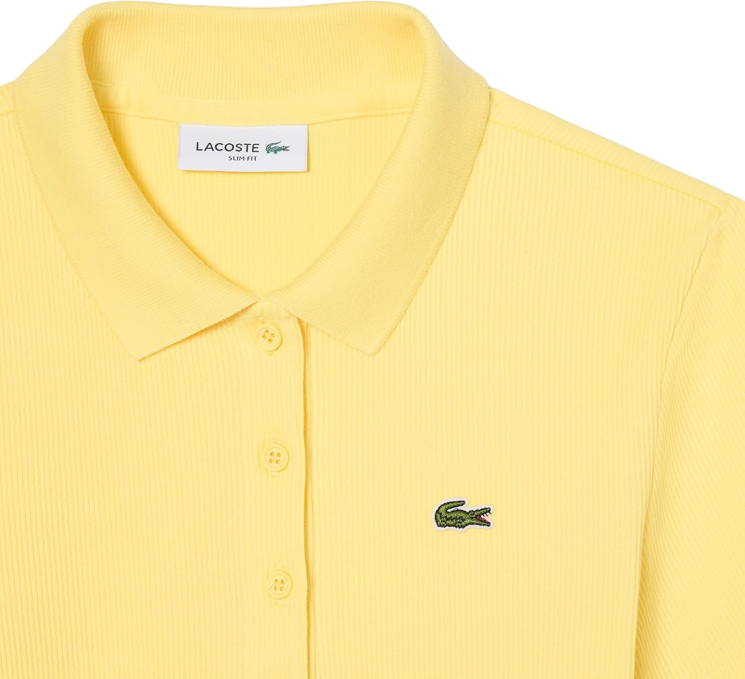 Lacoste Women's Slim Fit L.12.d Ribbed Cotton Polo Shirt