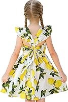 Vista 292 de Vestido de verano para niña, de algodón, con diseño floral