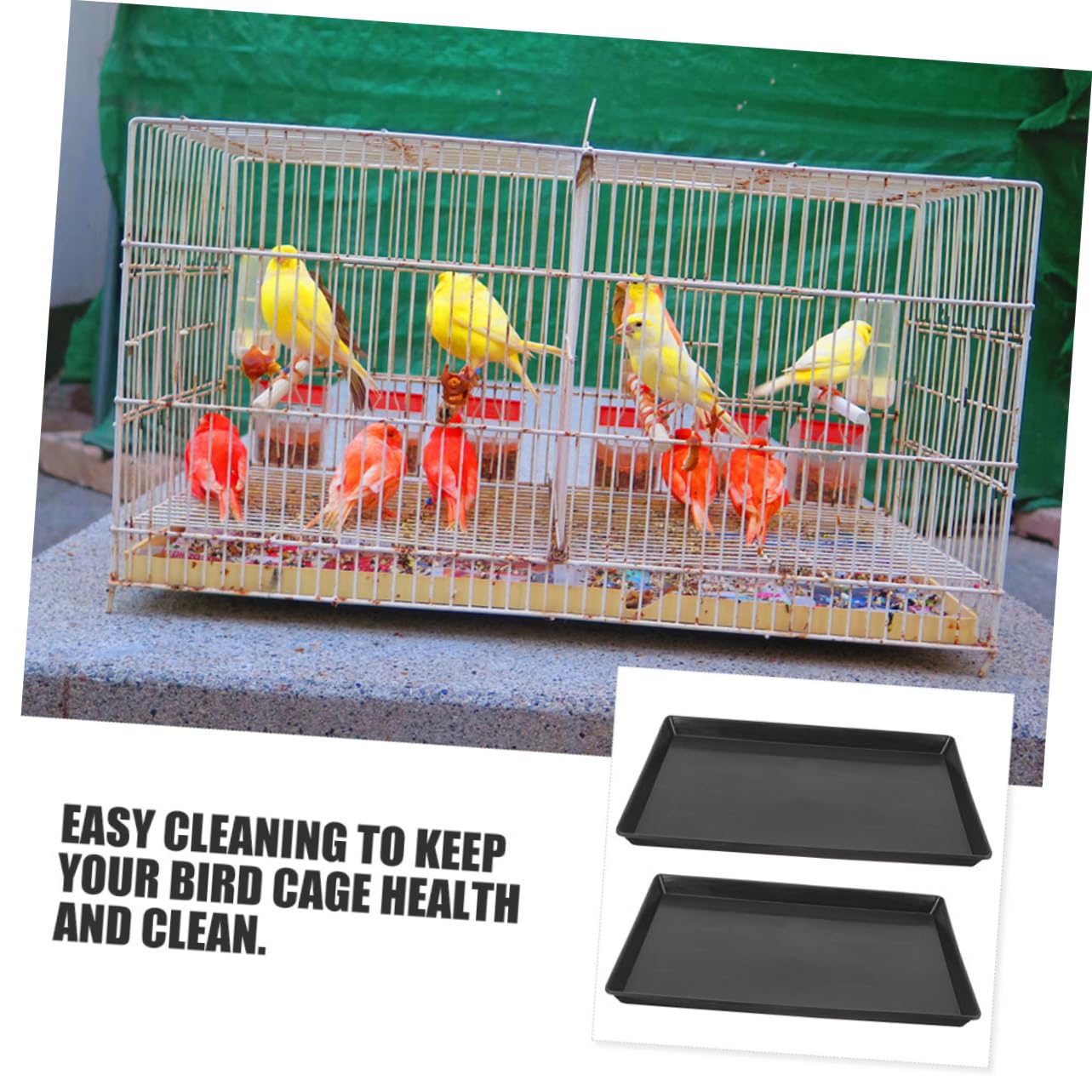 Toyvian Hundebox Bodenschale Ersatz Kunststoff Tablett Für Hundekäfige Vogelkäfige Kaninchenbox Unterlage Auslaufsicher Und Leicht Zu Reinigen 17.20X12.91X0.98In