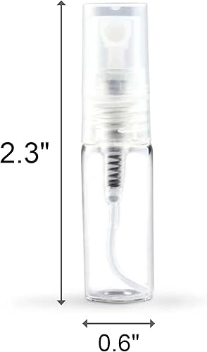 Miniatura 3 de ZbFwmx 20 unids vacío 0.1 fl oz claro niebla fina atomizador botella de vidrio spray perfume recargable botella vacía vidrio para viaje fiesta