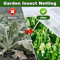 Vista 5 de Agfabric Red de Jardín 16'x30' Barrera contra Insectos y Plagas Red para Pájaros para Protección de Jardín, Malla de Cobertura de Hileras