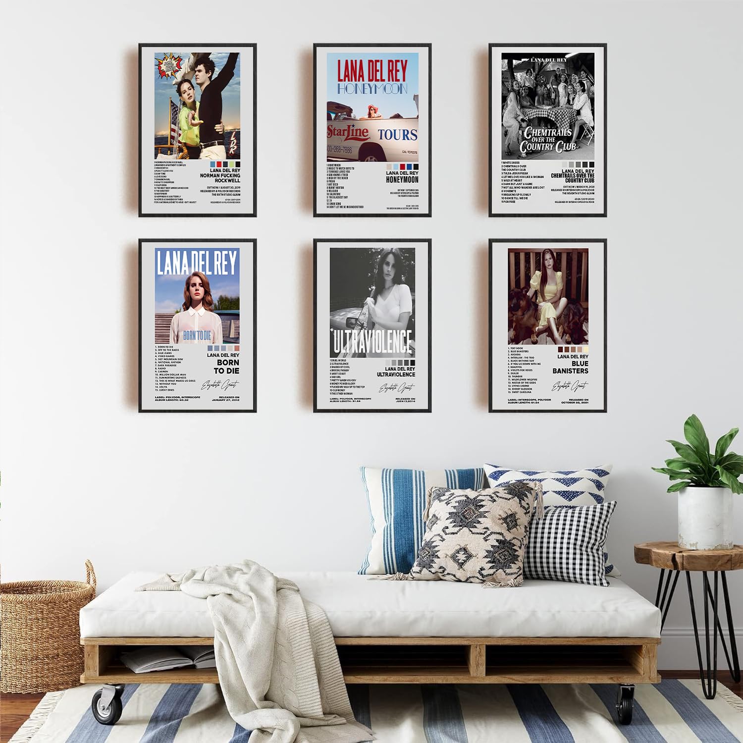Poster Lana Del Rey Norman Fxxking Rockwell! Music Album Cover firmato Limited Poster da parete, decorazione da parete, per soggiorno, camera da letto, 12 x 18 cm (30 x 45 cm