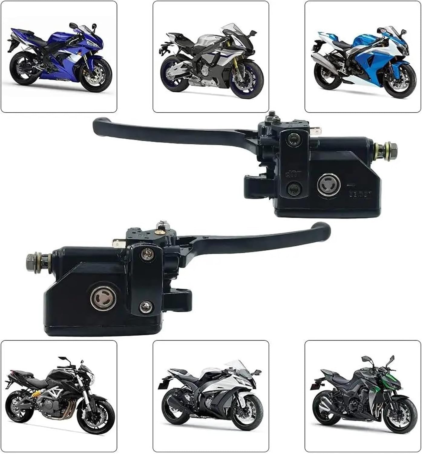 25mm Motorcycle Brake Master Cylinder Clutch Lever For Suzuki Intruder 800 1500 Honda Valkyrie GL 1500 VT Shadow Kawasaki Vulcan(Silver)
