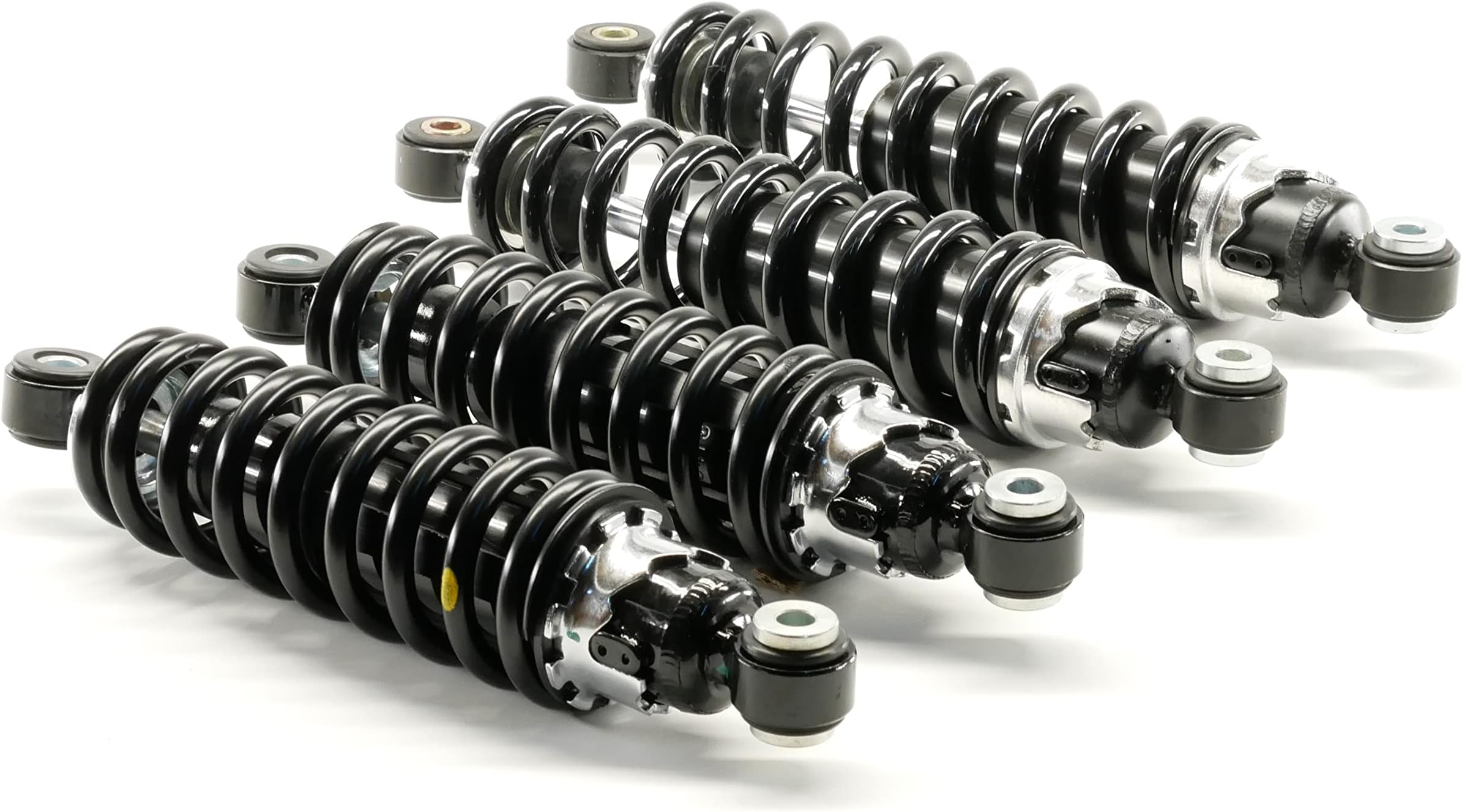 Precision Full Shock Set for Suzuki King Quad 300 4x4 1991-2002, Front & Rear, Exact Fit, Quality Tested, Gas-Charged, Smooth Ride, Twin Tube, Multi-Lip Seals, Anti-Foam, Anti-Shear, ATVPC