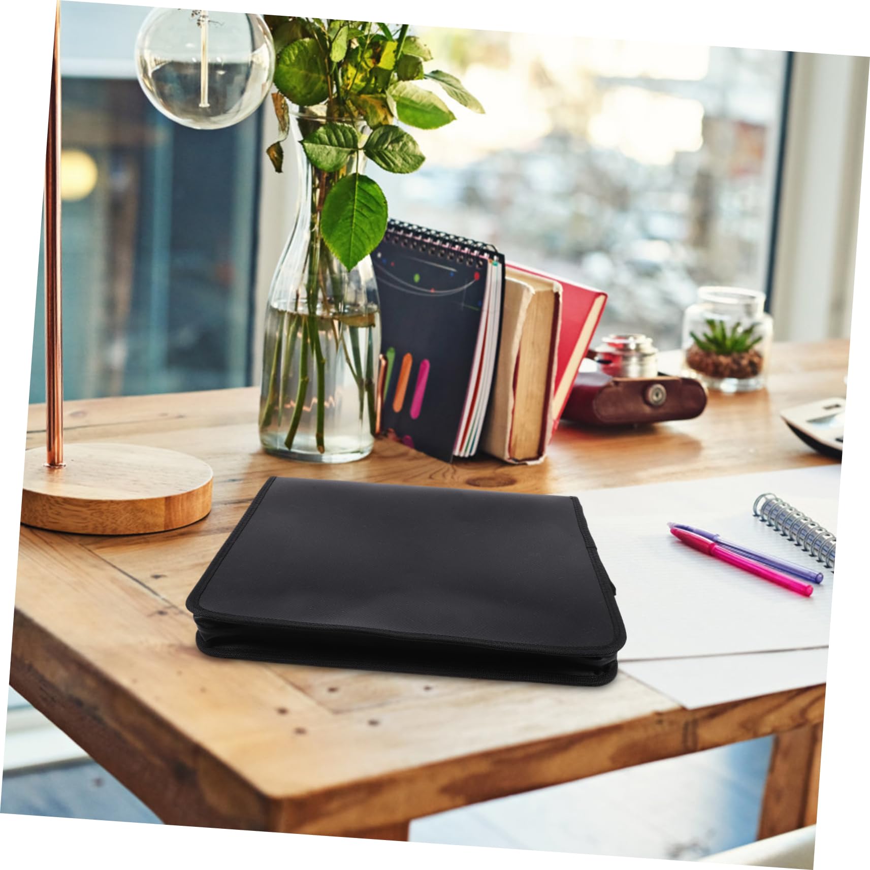 Hemobllo Portadocumenti Espandibile con Scomparti Colorati e Chiusura Zip Organizer Leggero e Resistente per Fatture Ricevute e Contratti per Ufficio e Casa