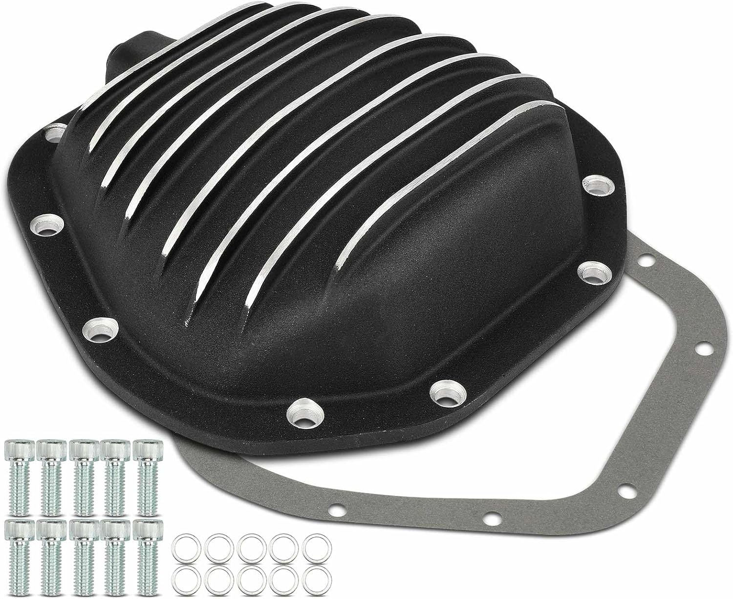 A-Premium Rear Differential Cover with Gasket Compatible with Ford F-250 1974-1979/1999-2011 F-350 1979-2011 Chevrolet K30/V30 Dodge D600 W250 W300 W350