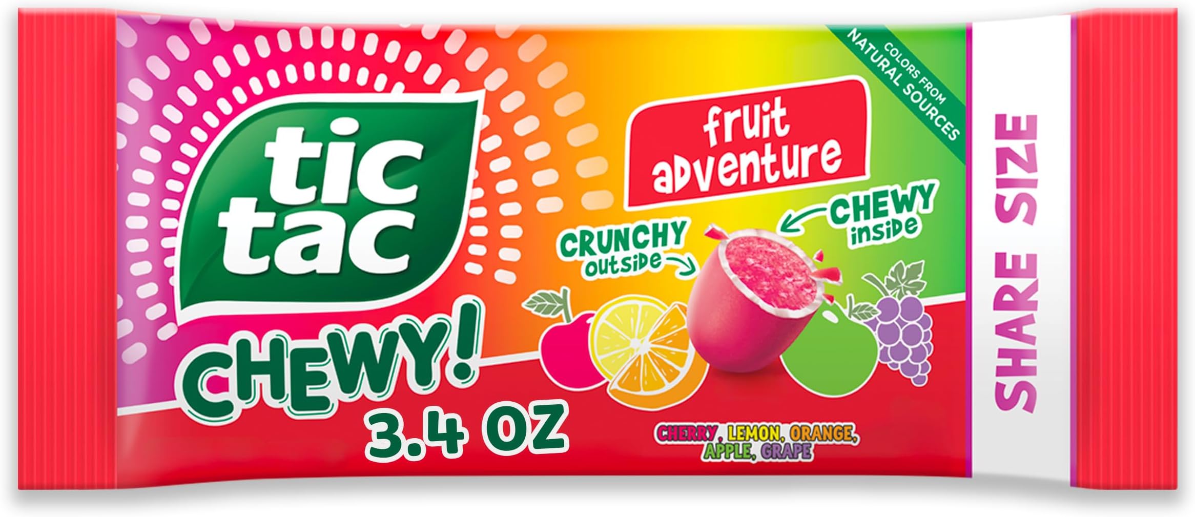 Chewy Fruit Adventure Share Size, 3.42 Ounce (Pack of 1)
