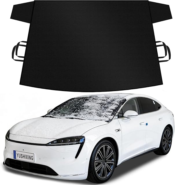 Windshield Cover for Ice and Snow,600D Oxford Fabric Heavy Duty, Car Front Windshield Snow Cover,Fits Most Cars and SUVs, Pickup,Windshield Cover for Winter,69 x 42 Inches Winter Car Accessories