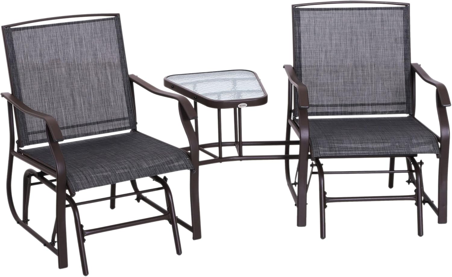 Double Patio Glider with Tea Table