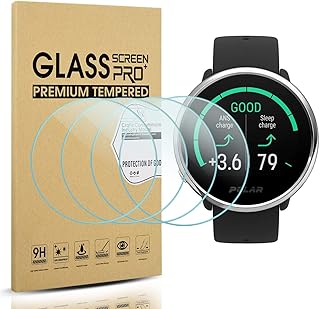 Suoman 4-Pack for Polar Ignite Screen Protector Tempered Glass, 2.5D 9H Hardness Screen Protector for Polar Ignite Smartwatch