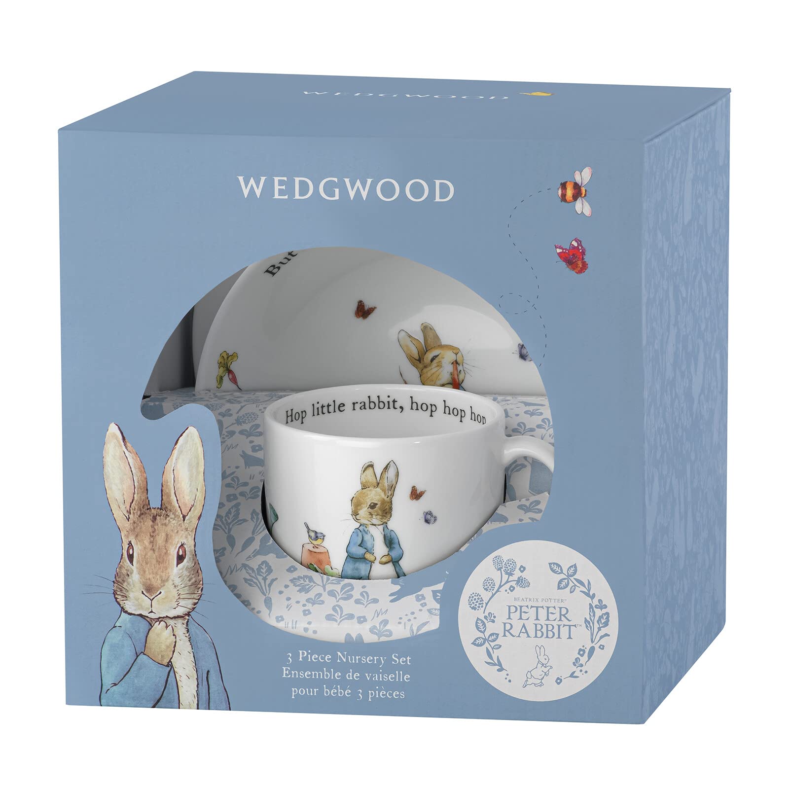 Wedgwood Peter Rabbit 3pc Set Peter Rabbit 3pc Set, Blue Buy Online in