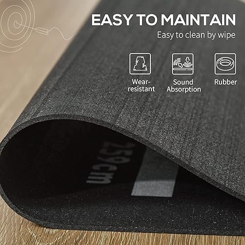 Miniatura 7 de MYOYAY Alfombrilla de dardos de goma de 9.8 x 2 pies, alfombra de dardo resistente con líneas de lanzamiento, alfombrilla profesional antideslizante