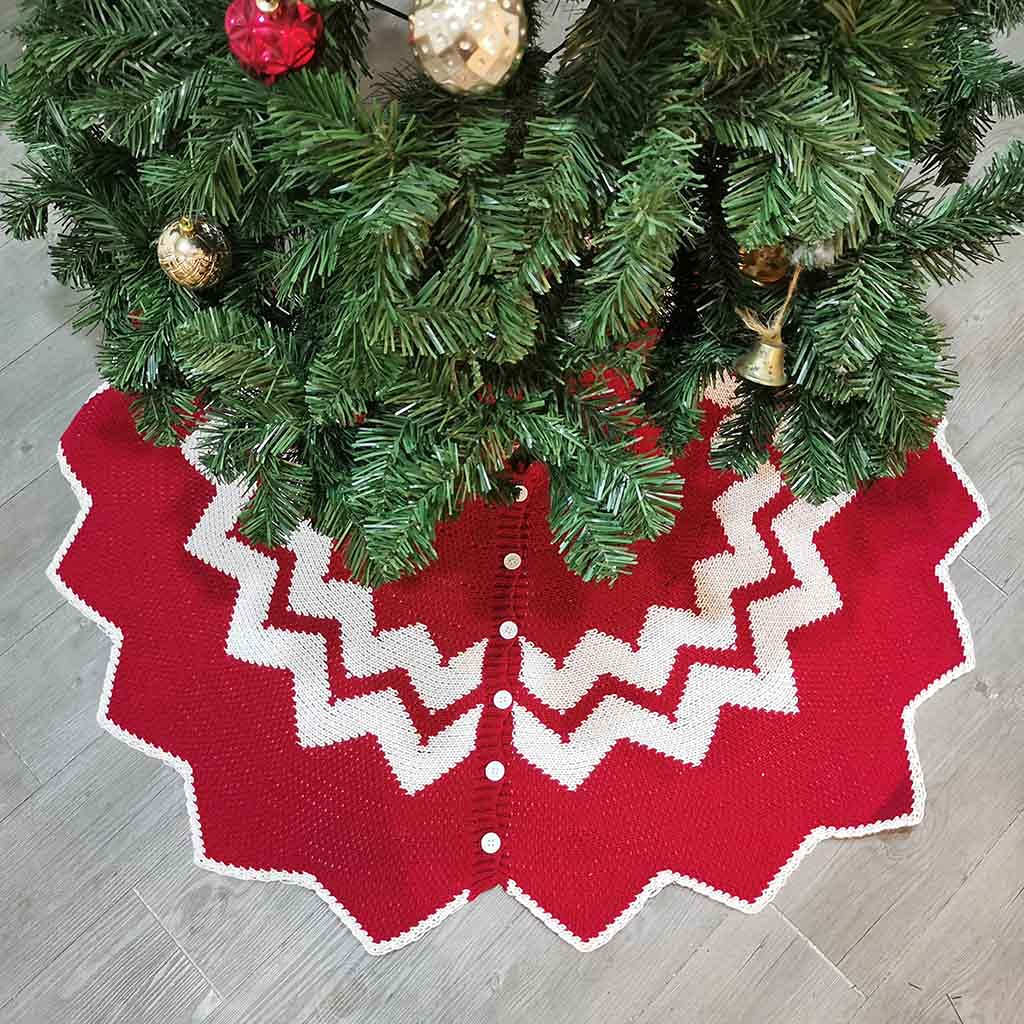 Falda de árbol de Navidad de 48 pulgadas, collar de árbol para decoraciones de Navidad, suministros de decoración de invierno y Año Nuevo