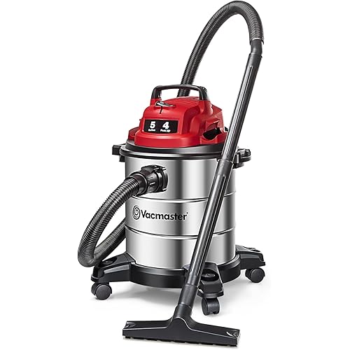 Vacmaster 5-Gallon* 4 Peak HP Stainless Steel Wet/Dry Vacuum – VOC508S 1101