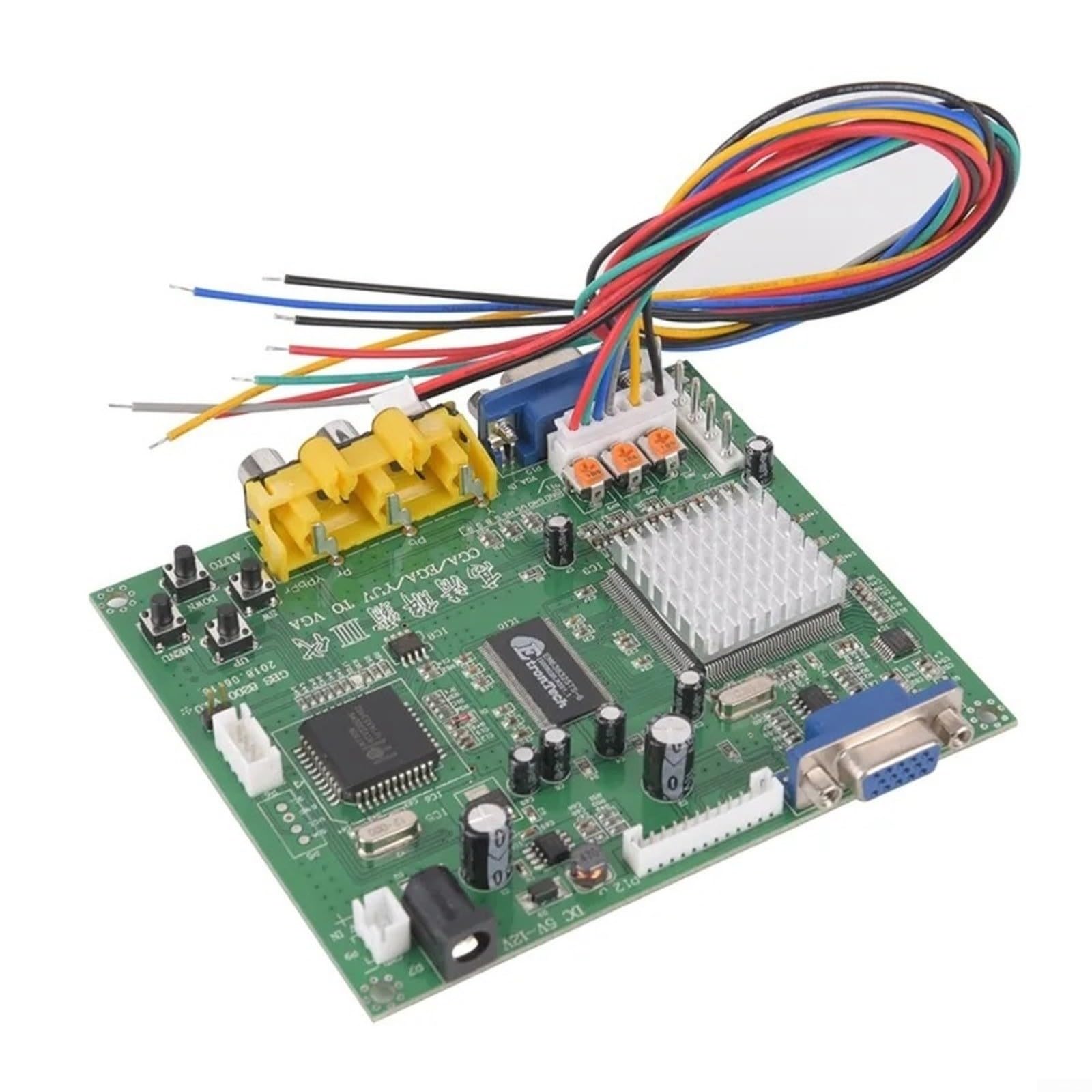 Conversor de vídeo CGA EGA a VGA GBS8200 con zoom digital para restaurar pantallas arcade