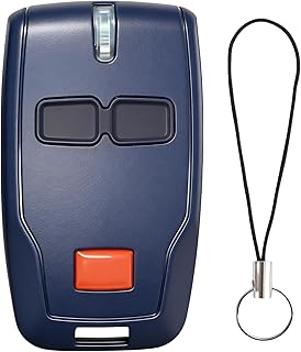 Télécommande Universelle 433 MHz pour Porte de Garage pour Mitto 2, Ghibli, Kleio, TRC 2, Émetteur à Distance 2 Canaux avec 2 Boutons Ergonomiques et Porte-Clés, Facile à Programmer et à Utiliser