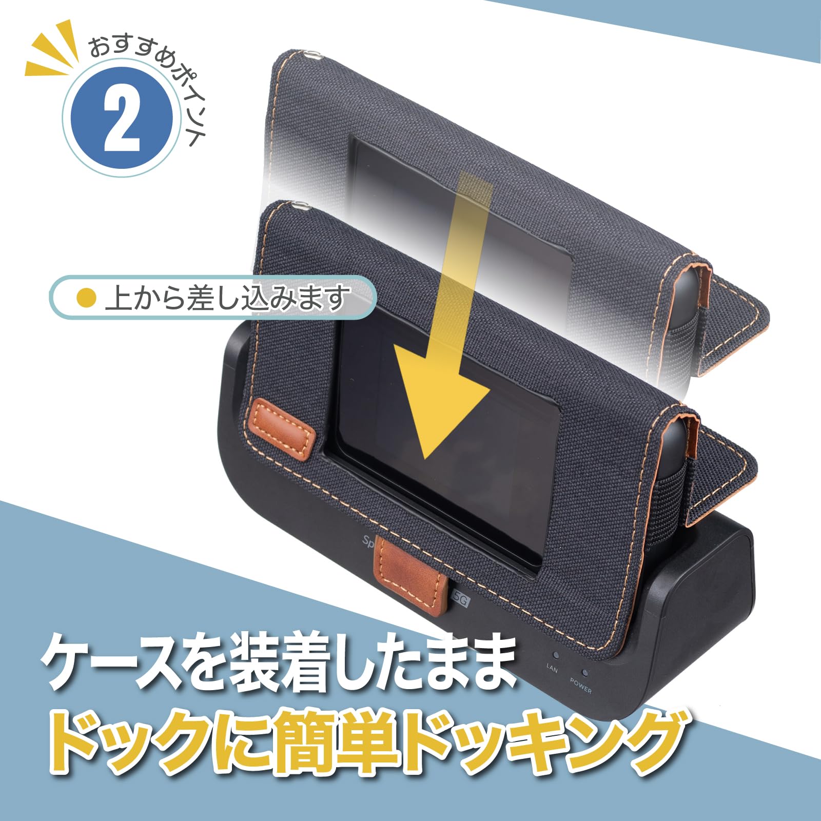Amazon.co.jp: Speed Wi-Fi DOCK 5G 01 向け 専用設計 ケース カバー
