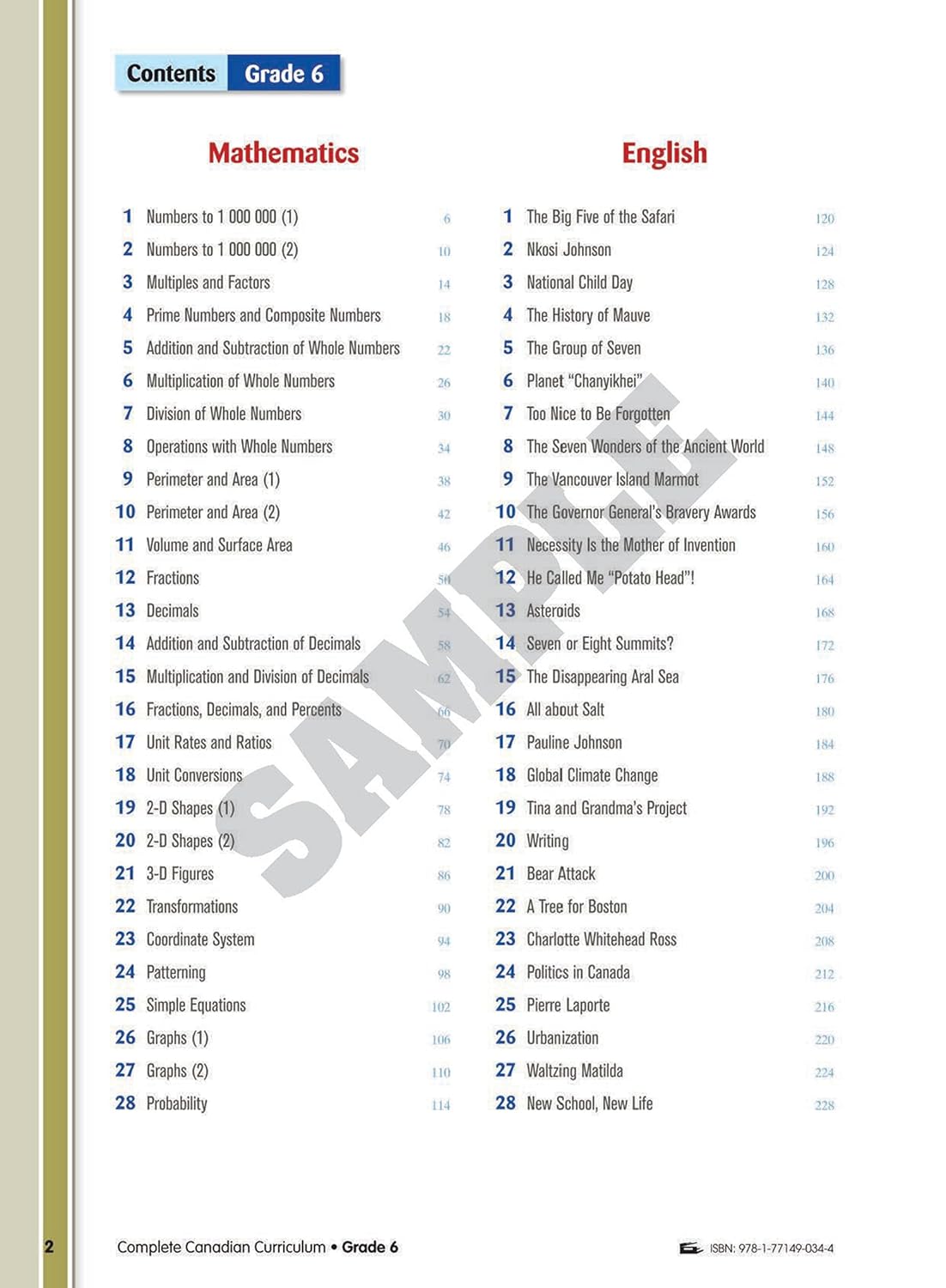 Complete Canadian Curriculum 6 (Revised & Updated): A Grade 6 integrated workbook covering Math, English, Social Studies, and Science - Image 3