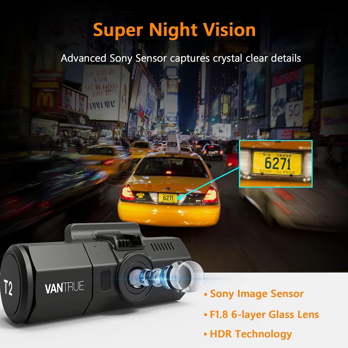 🔥 Hоt Dеаlѕ VANTRUE T2 1080P 24/7 Recording Dash Cam with Motion Detection Parking Mode, 2'' LCD Car Camera with Capacitor, Sony Night Vision, OBD Hardwired Cable, G-Sensor, Loop Recording, Support 256GB Max Buу 1 gеt 1 VANTRUE T2 1080P 24/7 Recording Dash Cam with Motion Detection Parking Mode, 2'' LCD Car Camera with Capacitor, Sony Night Vision, OBD Hardwired Cable, G-Sensor, Loop Recording, Support 256GB Max