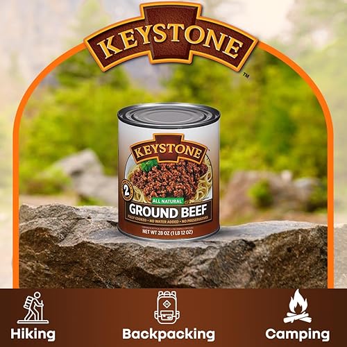 Miniatura 2 de Keystone Carnes molida natural de res, 28onzas (Paquete de 6)