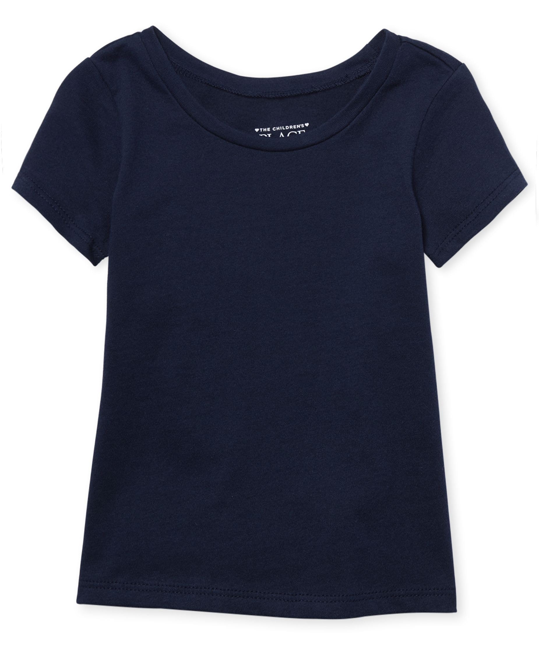 The Children's Place Baby and Toddler Basic Layering tee Camiseta Bebé-Niñas
