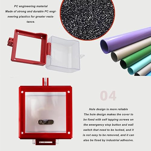 Sonew Cubierta del interruptor de botón de encendido, Protector de la cubierta del interruptor de botón de encendido de seguridad, Bloqueo de la